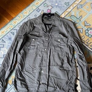 Banana Republic Men's Gray Button-Up Jacket